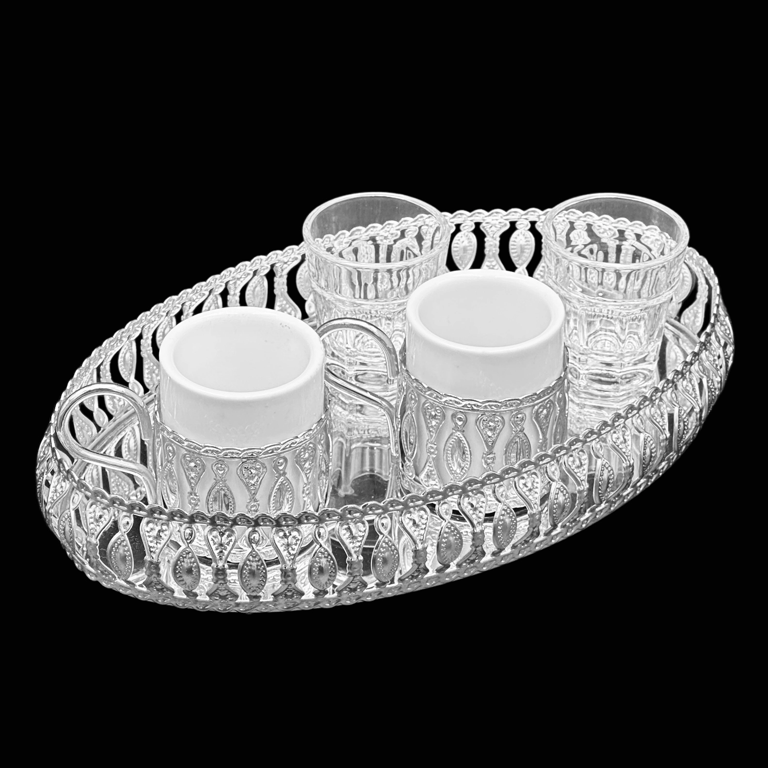 OVAL MELTEM ÇİFT KİŞİLİK KAHVE SETİ