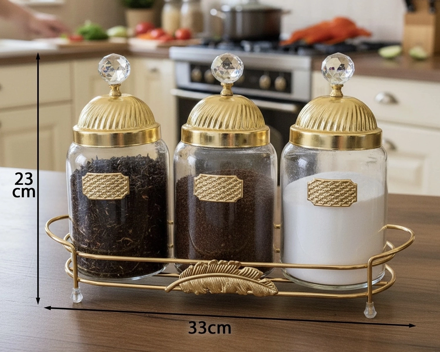 ÜÇLÜ LÜKS YAPRAK MODEL BAHARATLIK SETİ