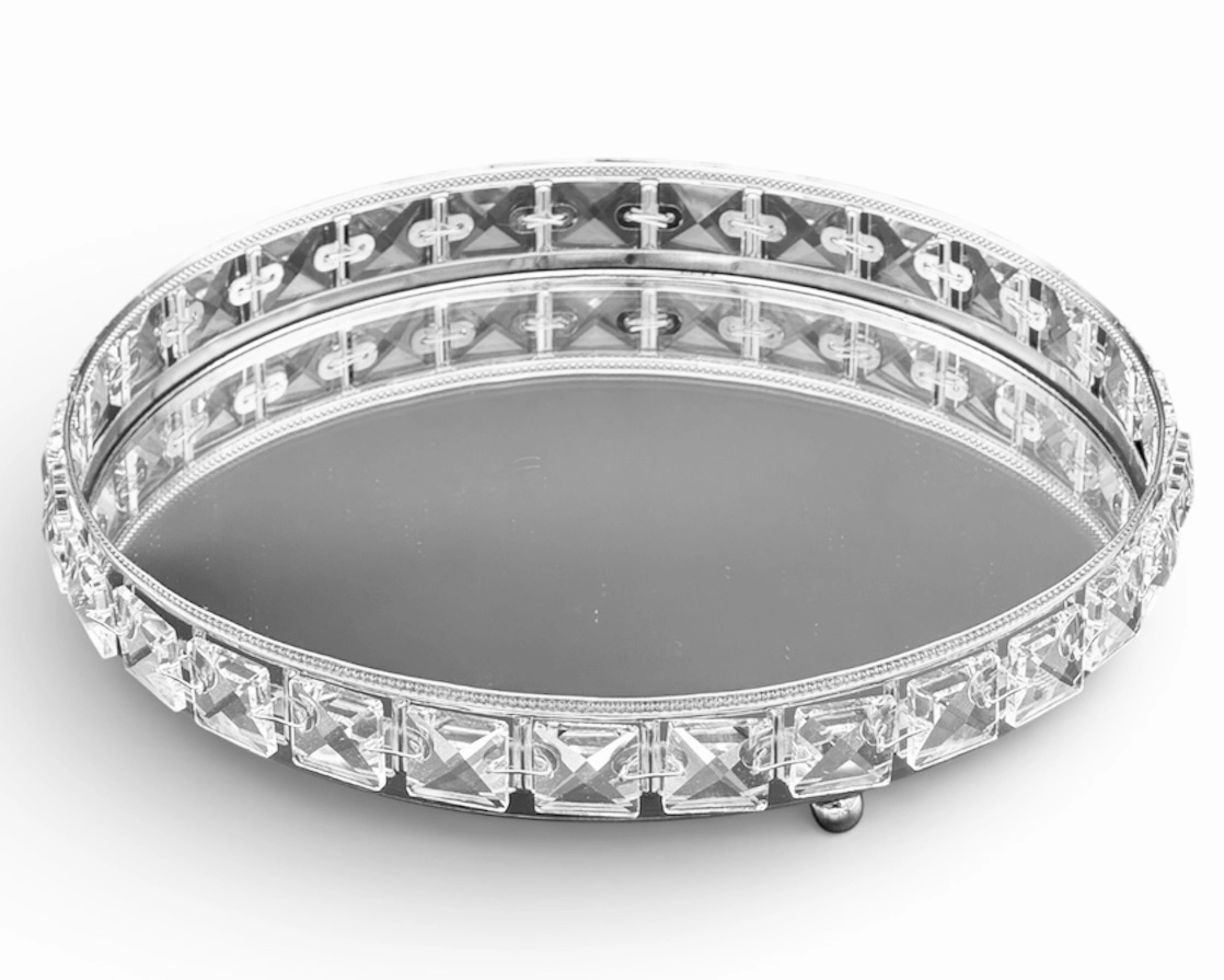 YUVARLAK KRİSTAL TEPSİ 30cm