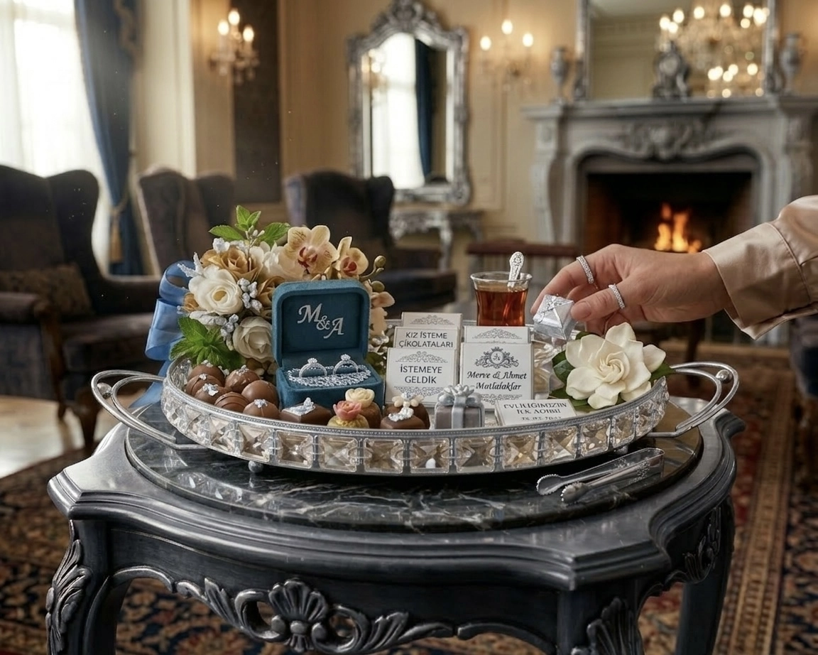 OVAL KULPLU KRİSTAL TEPSİ 36cm