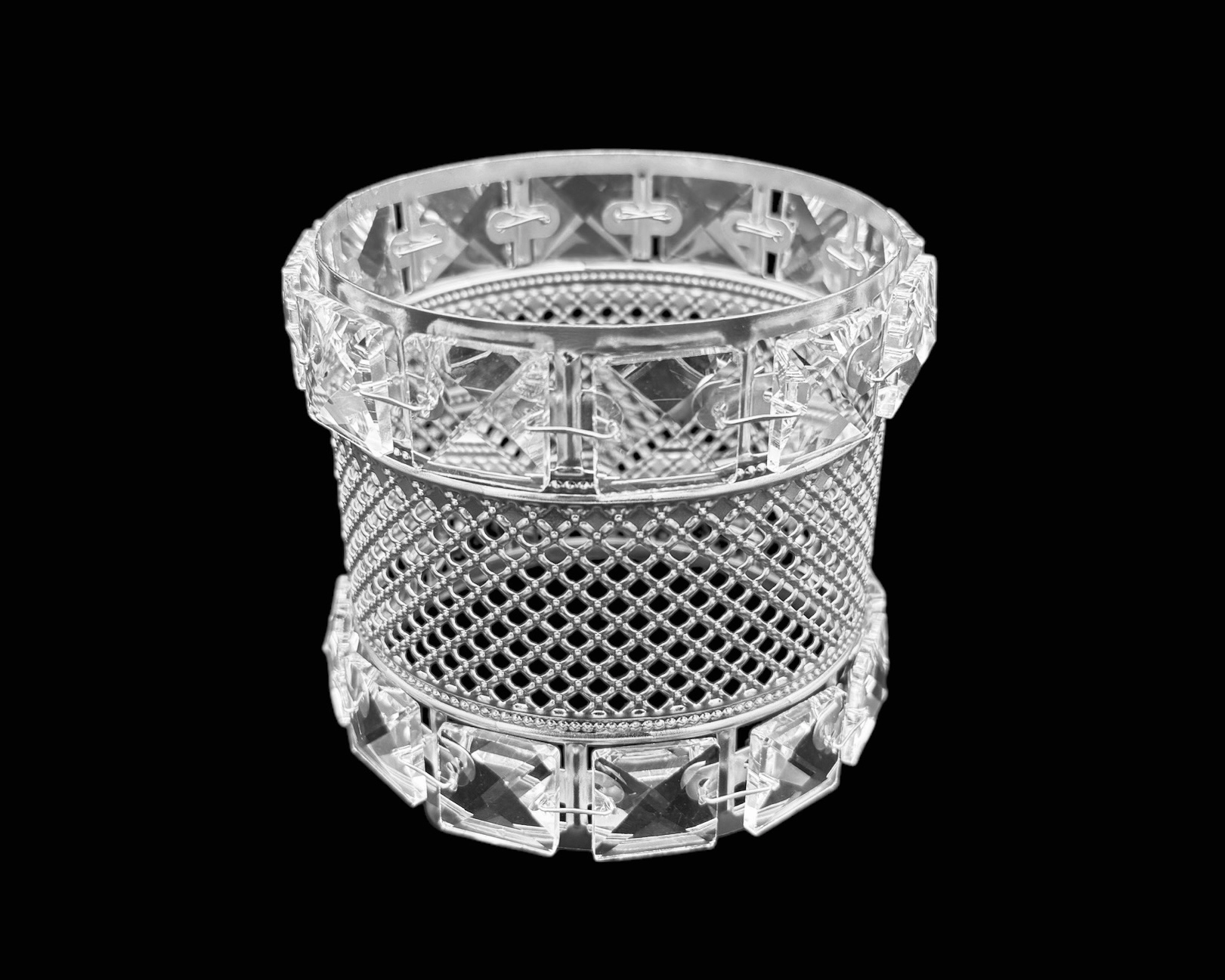 KRİSTAL DETAYLI MAKYAJ FIRÇALIK & ORGANİZER