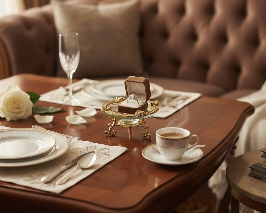 ZAMAK BİLEZİKLİ KRİSTAL YÜZÜKLÜK & LOKUMLUK