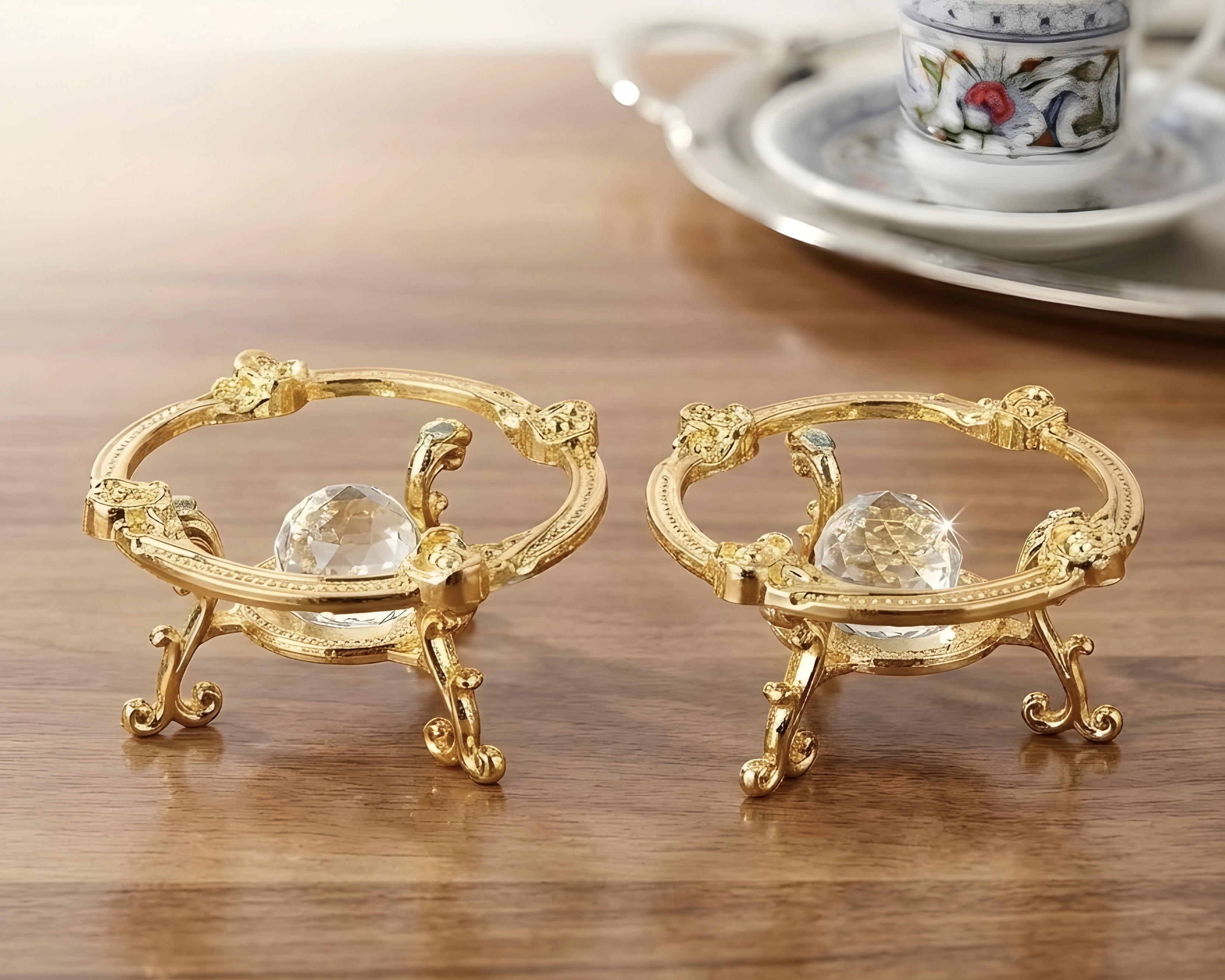 ZAMAK BİLEZİKLİ KRİSTAL YÜZÜKLÜK & LOKUMLUK