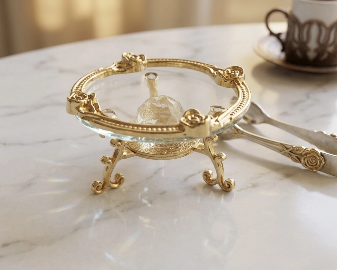 ZAMAK BİLEZİKLİ KRİSTAL YÜZÜKLÜK & LOKUMLUK