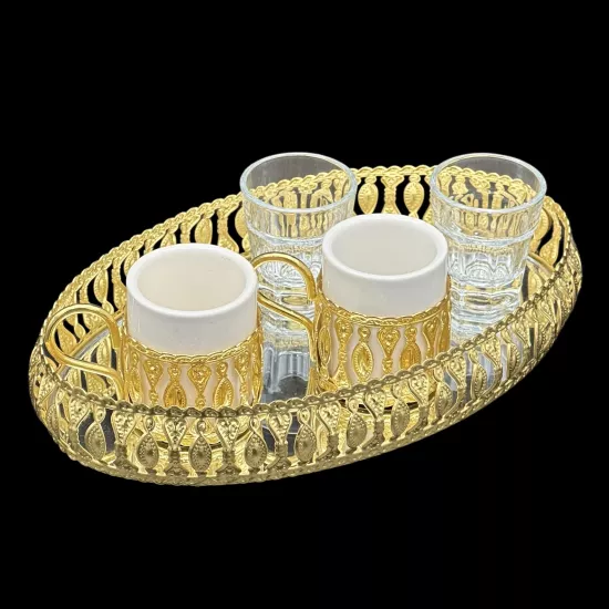 OVAL MELTEM ÇİFT KİŞİLİK KAHVE SETİ