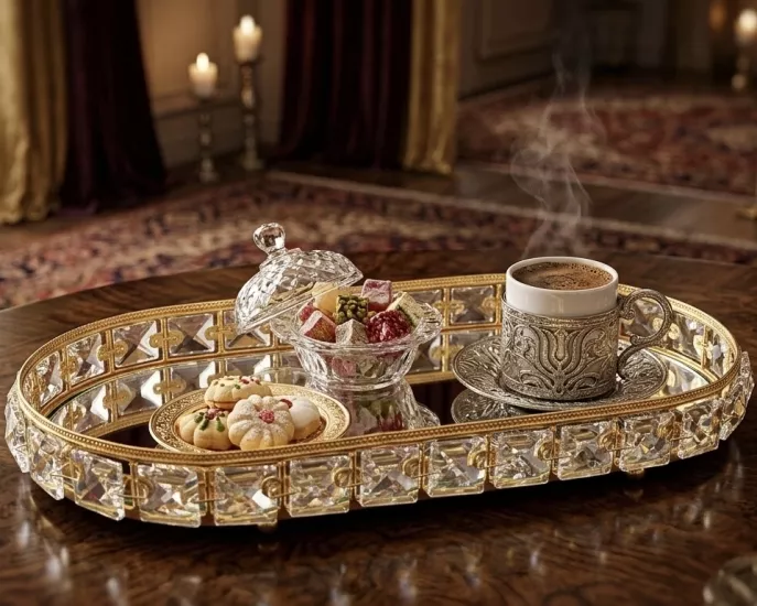 BATON KRİSTAL TEPSİ 32cm