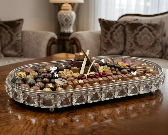 BATON KRİSTAL TEPSİ 32cm